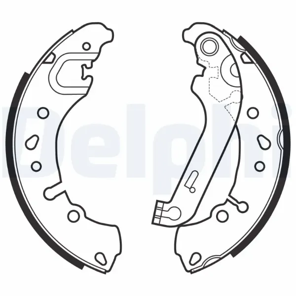 Задние барабанные колодки LS2151 Delphi