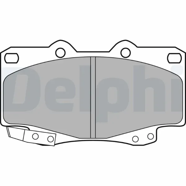 Передние тормозные колодки LP2242 Delphi