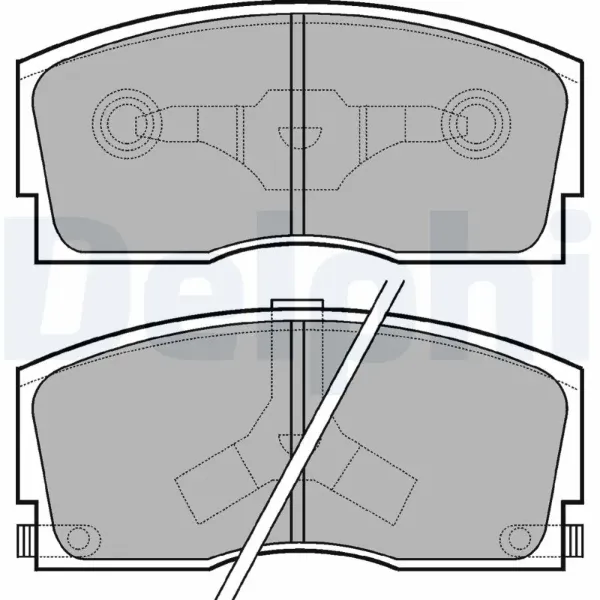 Передние тормозные колодки LP626 Delphi
