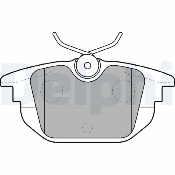 Задние тормозные колодки LP1472 Delphi