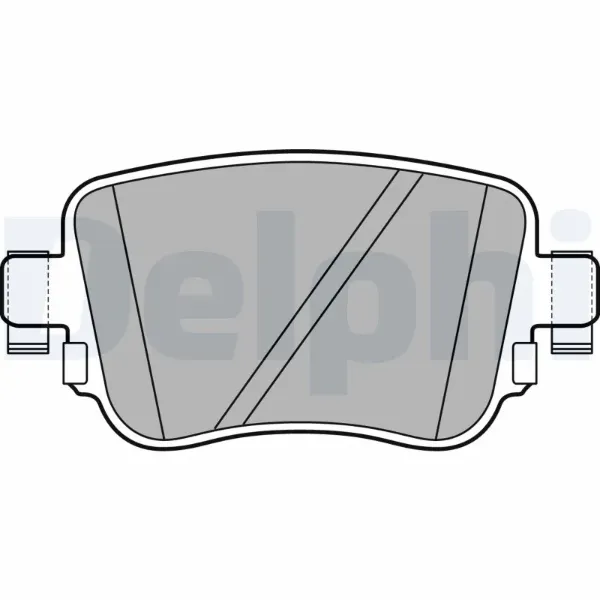 Задние тормозные колодки LP2709 Delphi