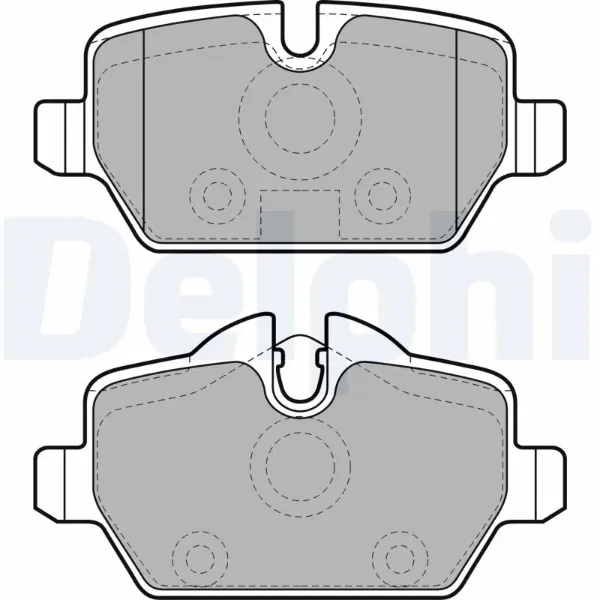 Задние тормозные колодки LP1924 Delphi