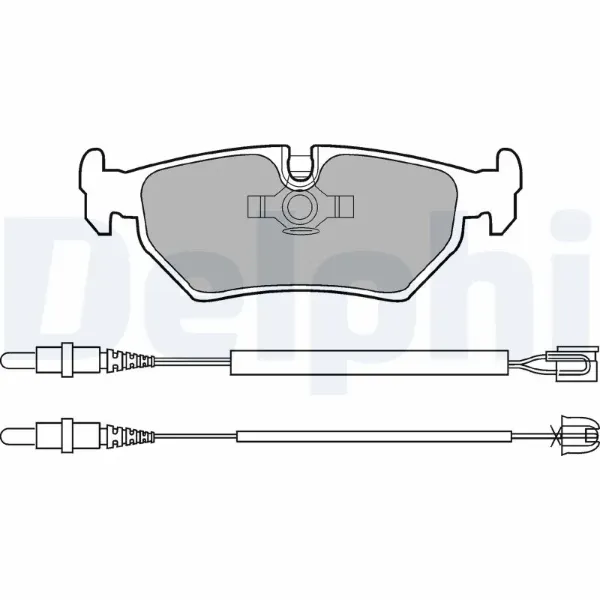Задние тормозные колодки LP910 Delphi