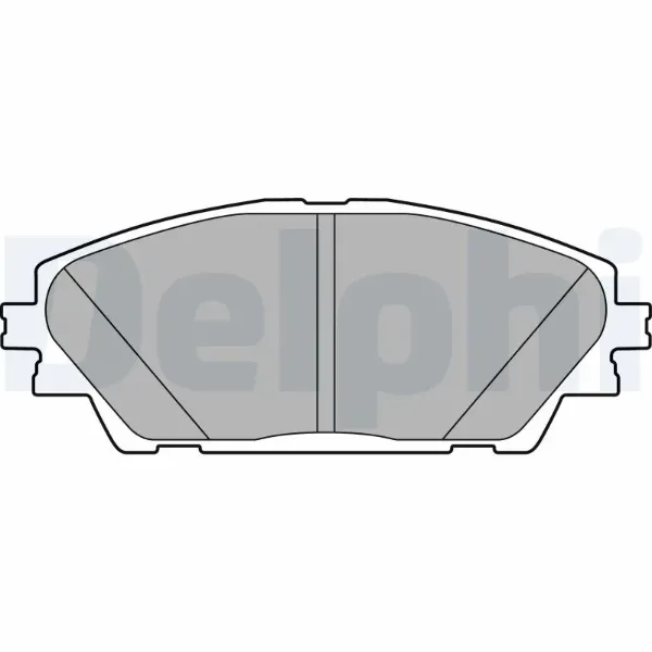 Передние тормозные колодки LP2701 Delphi