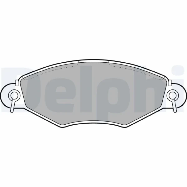 Передние тормозные колодки LP1617 Delphi