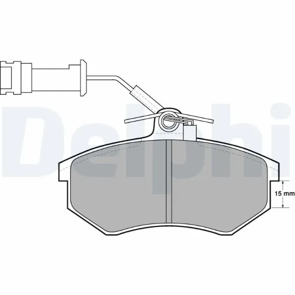 Передние тормозные колодки LP444 Delphi