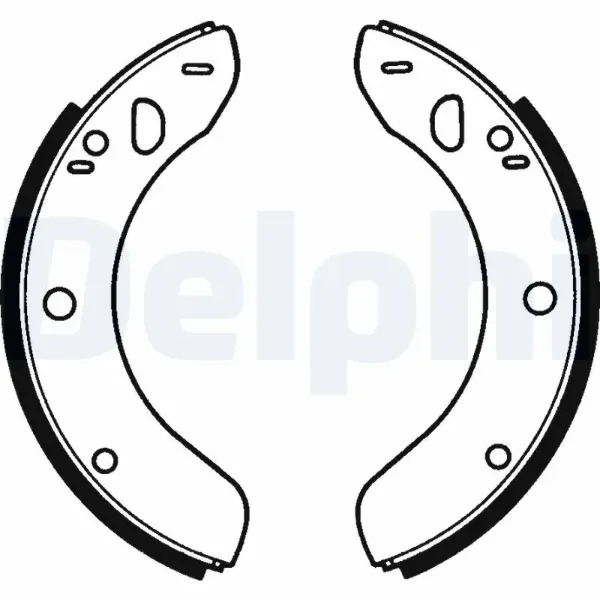 Передние барабанные колодки LS1020 Delphi