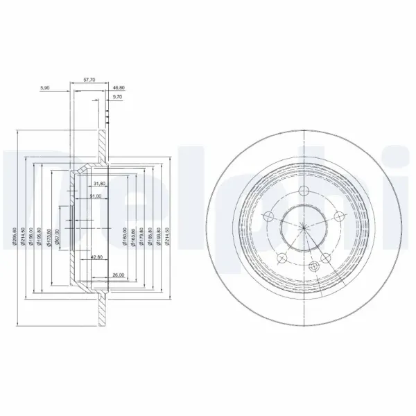 Тормозные диски BG4063C Delphi