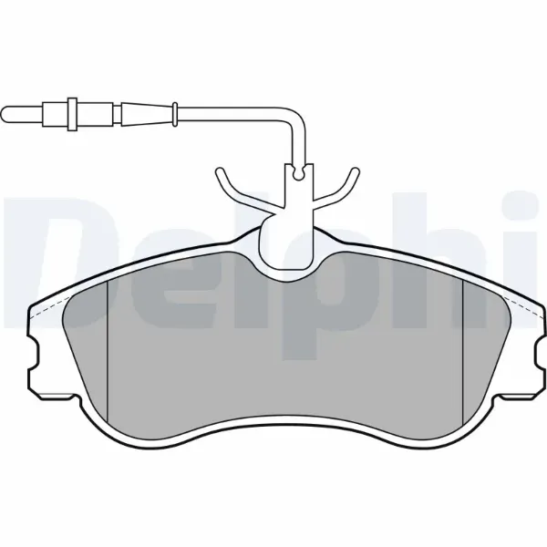 Передние тормозные колодки LP1607 Delphi