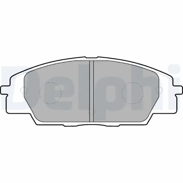 Передние тормозные колодки LP1559 Delphi
