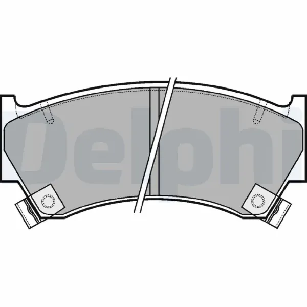 Передние тормозные колодки LP1590 Delphi