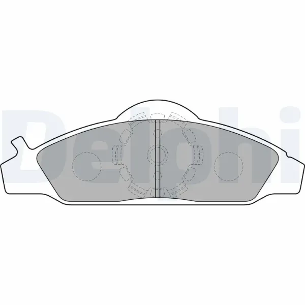 Передние тормозные колодки LP1145 Delphi