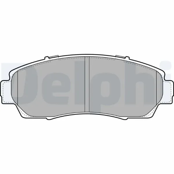 Передние тормозные колодки LP2046 Delphi