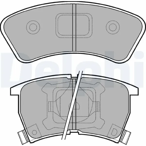 Передние тормозные колодки LP552 Delphi