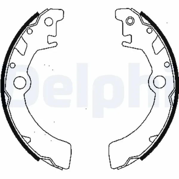 Задние барабанные колодки LS1846 Delphi