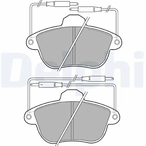 Передние тормозные колодки LP741 Delphi