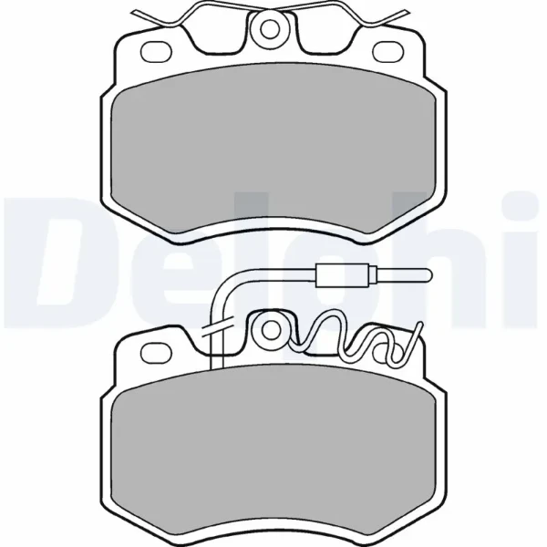 Передние тормозные колодки LP536 Delphi