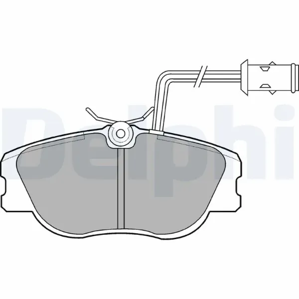 Передние тормозные колодки LP598 Delphi