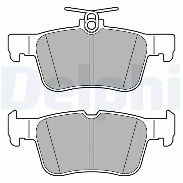 Задние тормозные колодки LP3590 Delphi