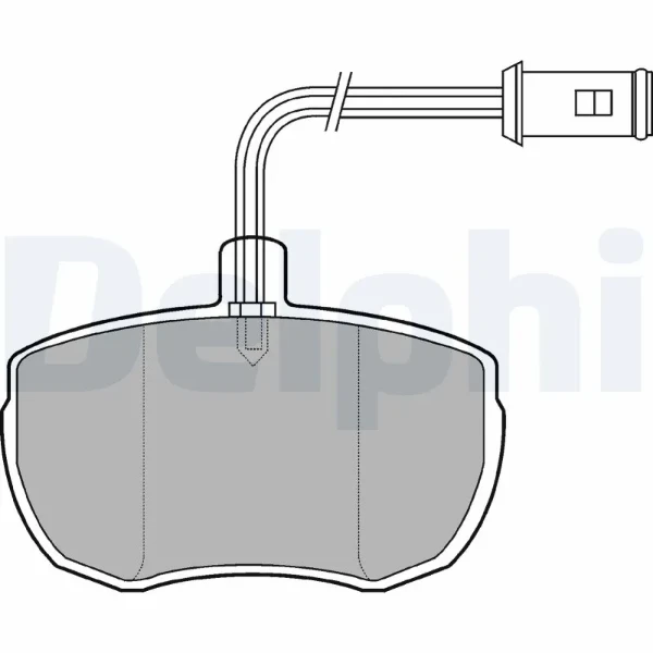 Передние тормозные колодки LP651 Delphi