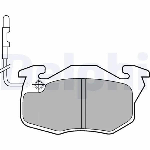 Передние тормозные колодки LP490 Delphi