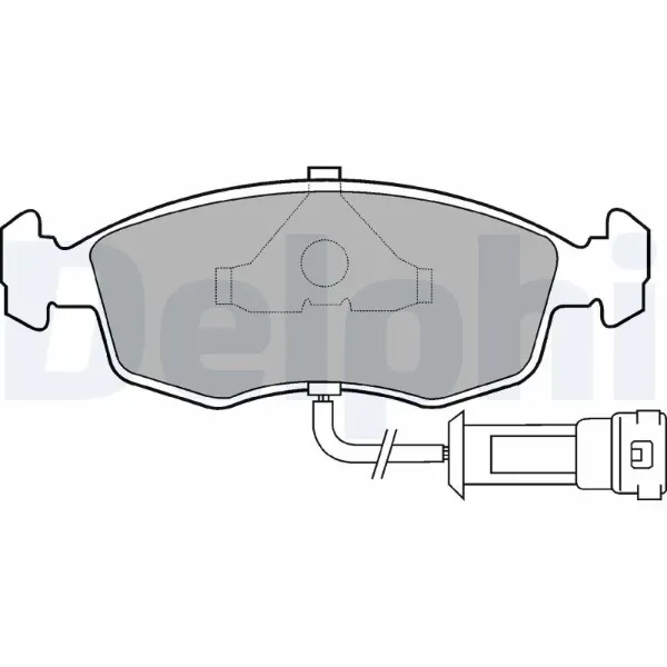 Передние тормозные колодки LP457 Delphi