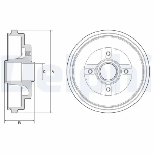 Тормозной барабан BF630 DELPHI