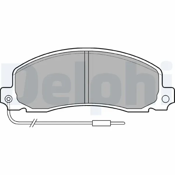 Передние тормозные колодки LP504 Delphi