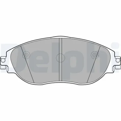 Колодки тормозные передние дисковые DELPHI LP2250