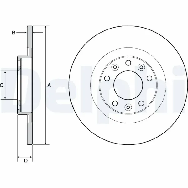 Тормозные диски BG4662C Delphi