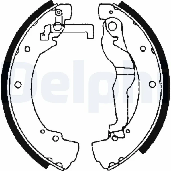 Задние барабанные колодки LS1656 Delphi