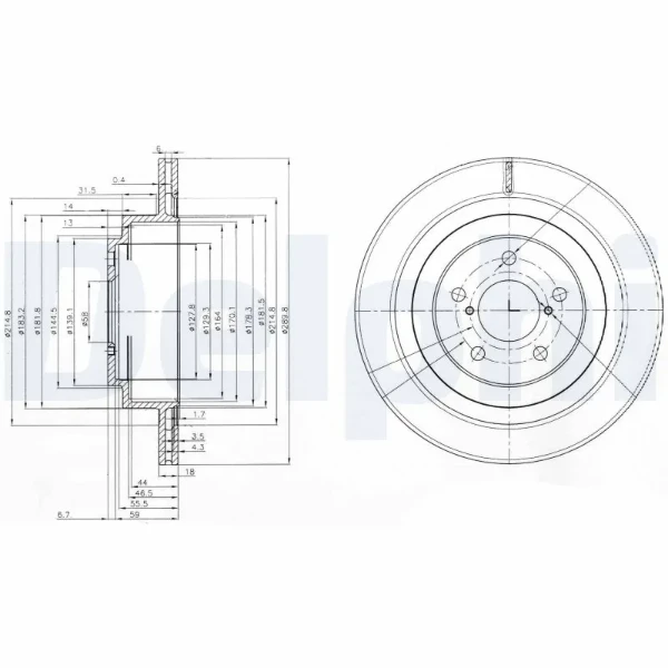Тормозные диски BG3931 Delphi