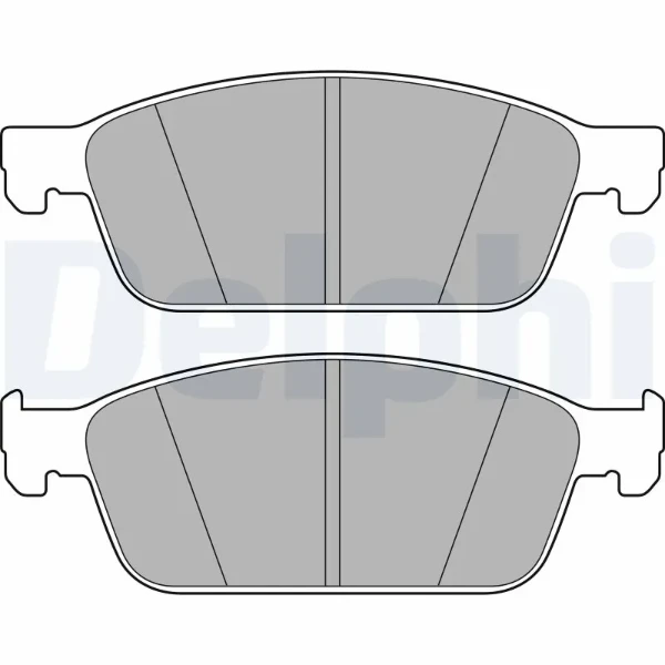 Передние тормозные колодки LP2495 Delphi