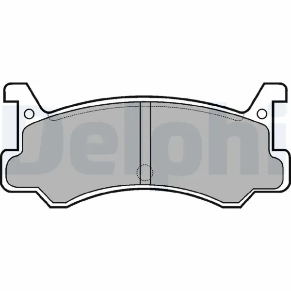 Задние тормозные колодки LP521 Delphi