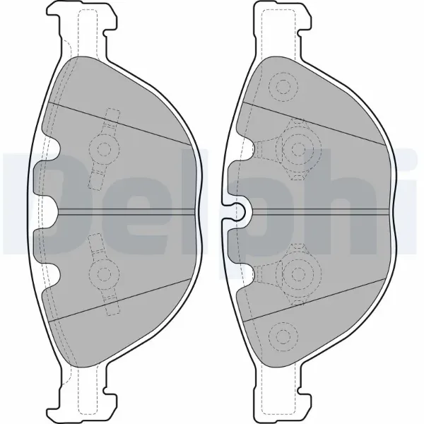 Передние тормозные колодки LP2041 Delphi