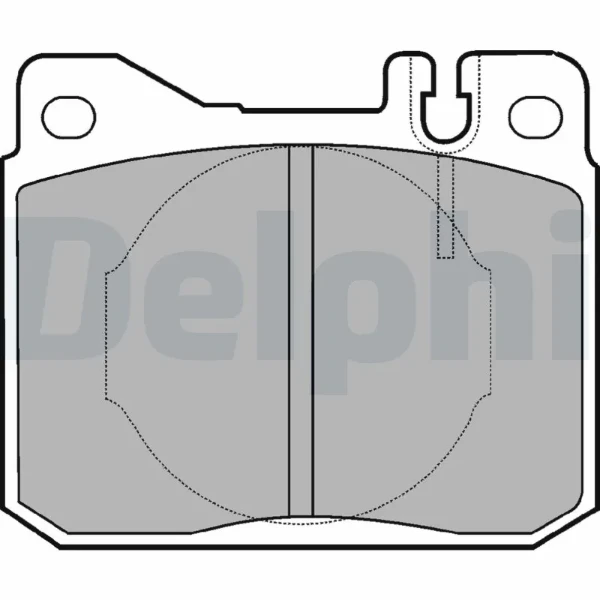 Передние тормозные колодки LP221 Delphi