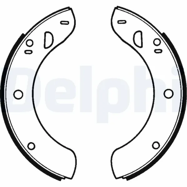 Задние барабанные колодки LS1018 Delphi
