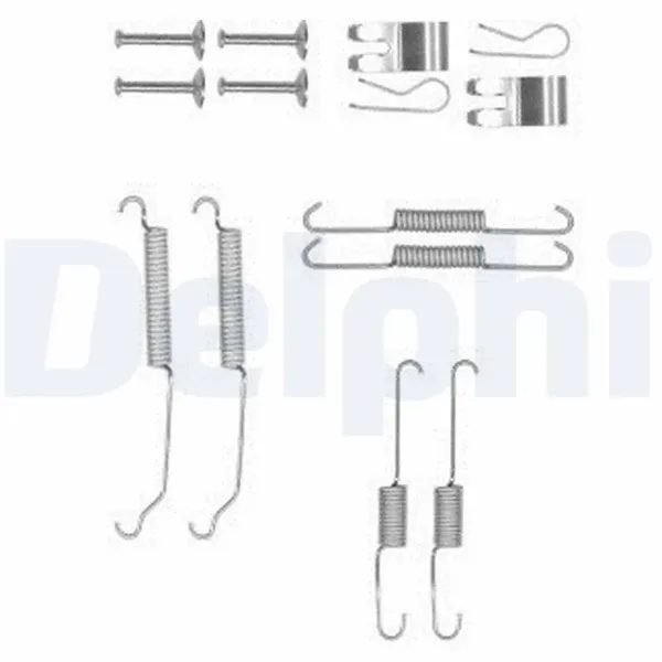 Монтажный комплект задних барабанных колодок LY1368 Delphi
