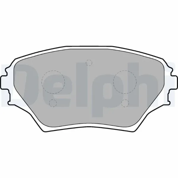 Передние тормозные колодки LP1632 Delphi