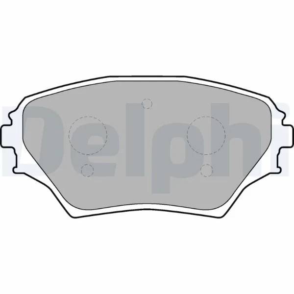 Передние тормозные колодки LP1632 Delphi