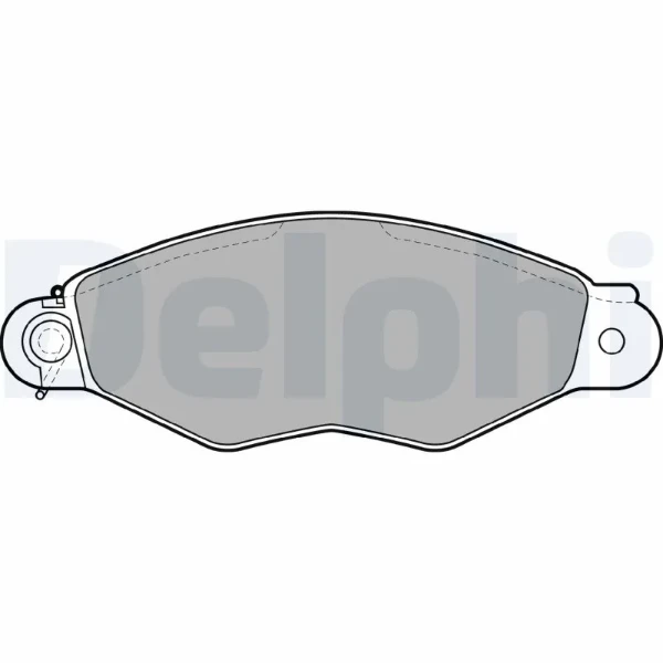 Передние тормозные колодки LP1610 Delphi