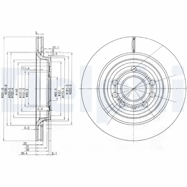 Тормозные диски BG3886C Delphi