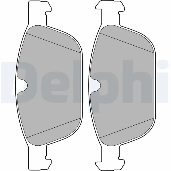 Передние тормозные колодки LP2140 Delphi