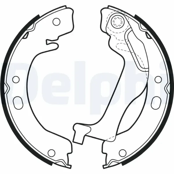 Задние барабанные колодки LS2003 Delphi