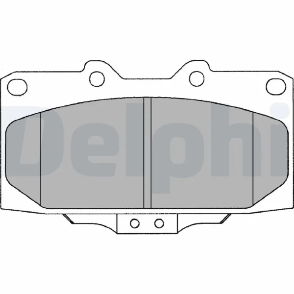 Передние тормозные колодки LP1020 Delphi