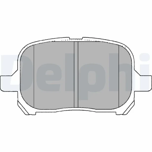 Передние тормозные колодки LP1144 Delphi