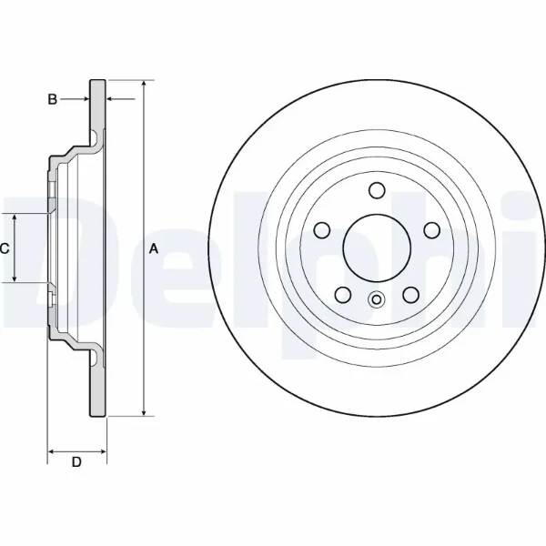 Тормозные диски BG4754C Delphi