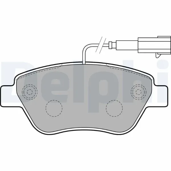 Передние тормозные колодки LP2230 Delphi