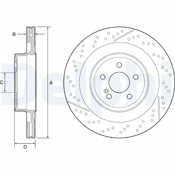 Тормозные диски BG9118C Delphi