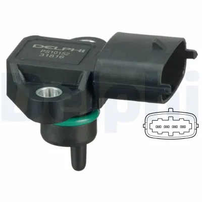 Датчик давления наддува DELPHI PS10152